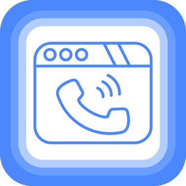 Cep telefonu. Web simgesi basit illüstrasyon