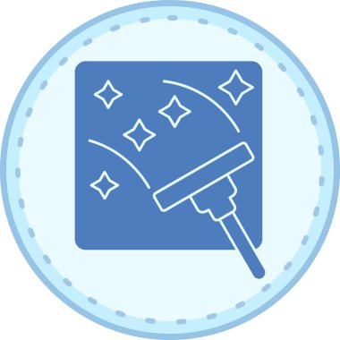 Bir fırça simgesinin vektör illüstrasyonu