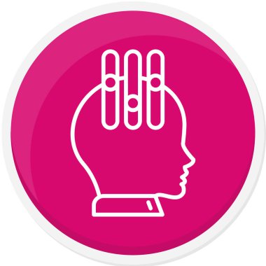 Bir beyin simgesinin vektör çizimi