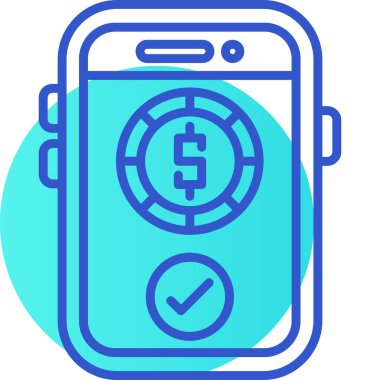 ödemeli cep telefonu simgesi - taslak biçimi