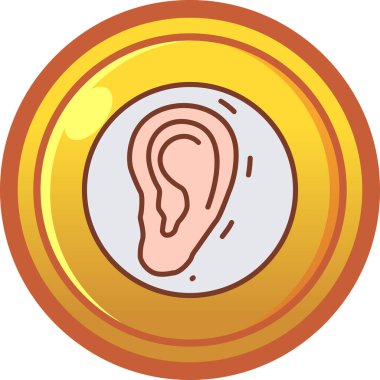 Kulak simgesi, karikatür tarzı