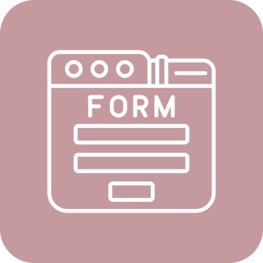 Web arayüzü simgesi, vektör illüstrasyonu