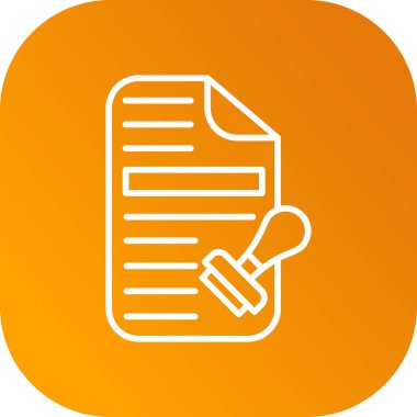 belge simgesi, vektör çizimi