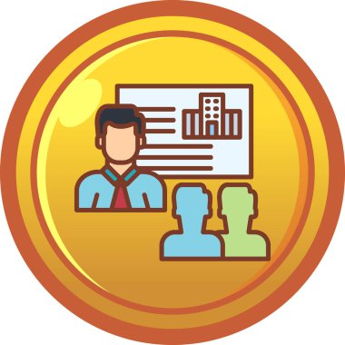 Takım elbiseli bir kadın ve erkeğin vektör çizimi