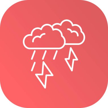 Hava durumu ikonu, yağış simgesi, vektör illüstrasyonu, bulut simgesi resmi.