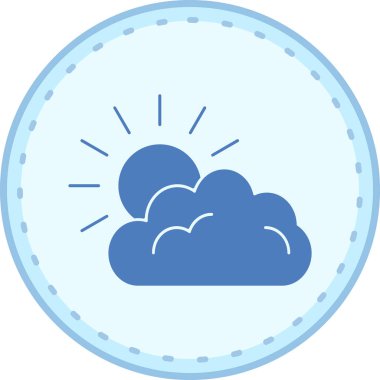 Bulut. Web simgesi basit illüstrasyon