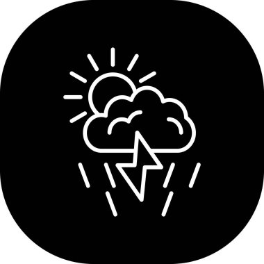 Kişisel ve ticari kullanım için vektör hava durumu simgesi.