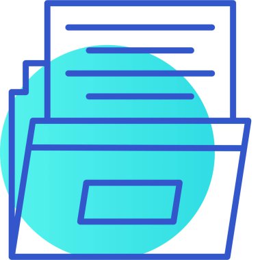 Belge. Web simgesi basit illüstrasyon