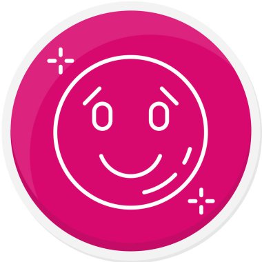 gülen yüz simgesi vektör illüstrasyonu