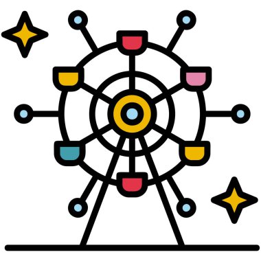 ağ paylaşım simgesi, vektör illüstrasyonu