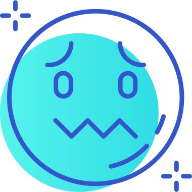 Üzgün Emoji. Basit tasarım