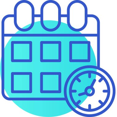 Saat. Web simgesi basit tasarım