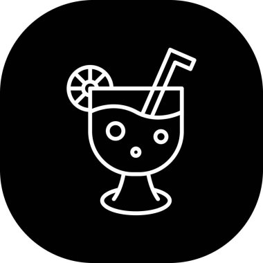 meyve suyu simgesi, vektör illüstrasyonu basit tasarım