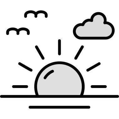 hava simgesi vektör illüstrasyonu