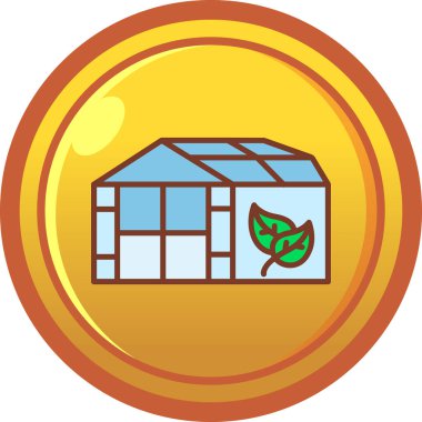 basit biçim izole vektör illüstrasyonunda yaprak simgesine sahip ev