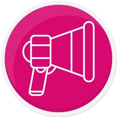 megafon işareti simgesi. vektör illüstrasyonu.