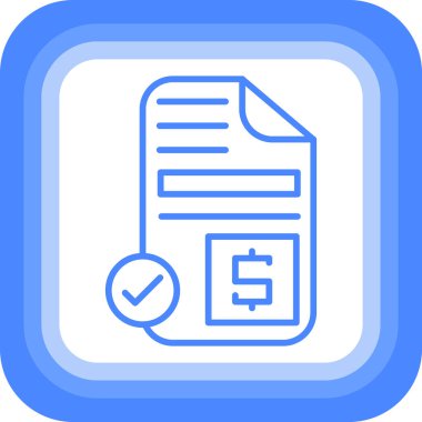 Belge. Web simgesi basit illüstrasyon