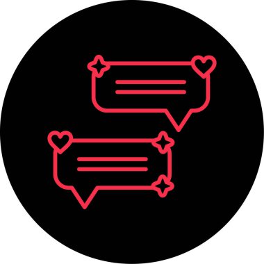 Sohbet kabarcığı vektör illüstrasyonu