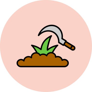 Bahçe simge vektör çizim