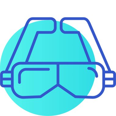 Gözlükler. Basit resimleme