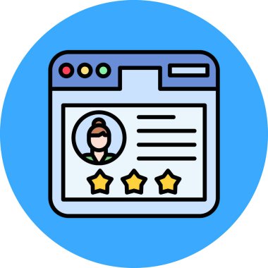 görev gözden geçirme simgesi vektör illüstrasyonu