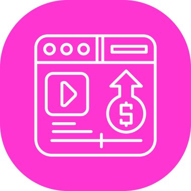 para ikonu vektör illüstrasyonu. para