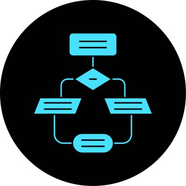 Bir ağ simgesinin vektör illüstrasyonu