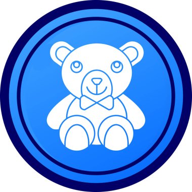 Ayı. Web simgesi basit illüstrasyon