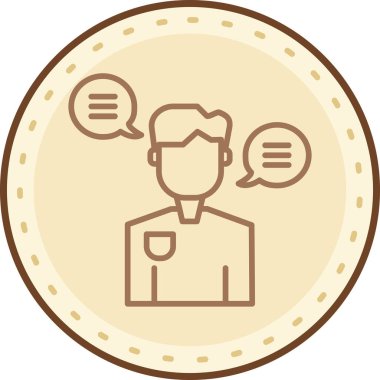 Bozuk para simgesi olan bir kadının vektör çizimi