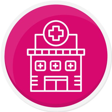 Hastane Simgesi Vektör İllüstrasyonu