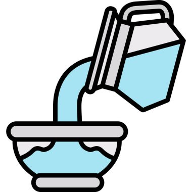 Temiz temizlik simgesi - taslak biçimi