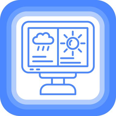 Bulut. Web simgesi basit tasarım