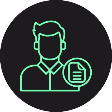 Kartvizit simgesinin vektör illüstrasyonu