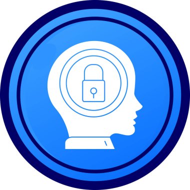 Mavi takım elbiseli bir kadının vektör simgesi