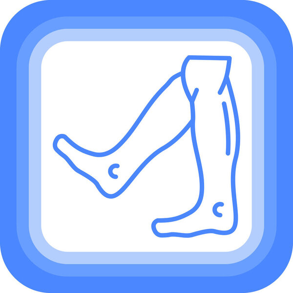 Нога. Простая иллюстрация
