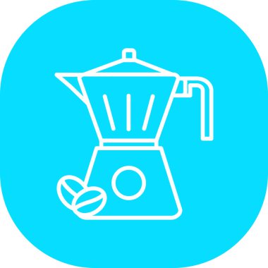 kahve makinesi ikon vektör illüstrasyonu
