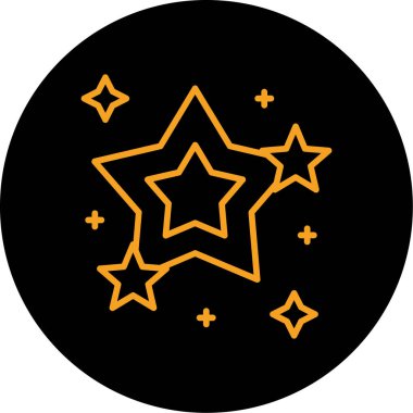 Bir yıldız simgesinin vektör illüstrasyonu