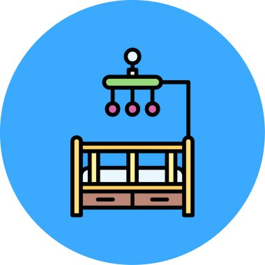 Mobilya simgesinin vektör illüstrasyonu