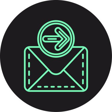 Vektör E- posta simgesi illüstrasyonu