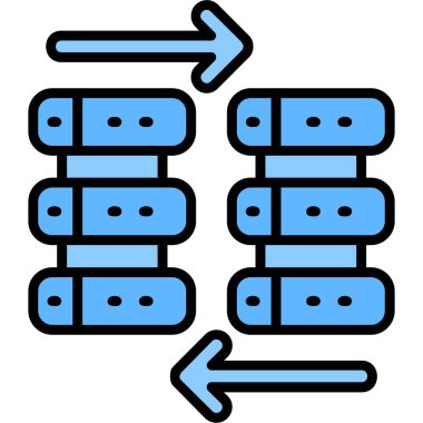 ağ bağlantısı simgesi, basit vektör tasarımı