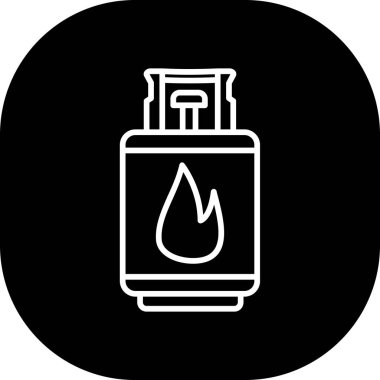 Yangın söndürücünün vektör illüstrasyon simgesi