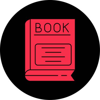 kitap simgesi, vektör illüstrasyonu