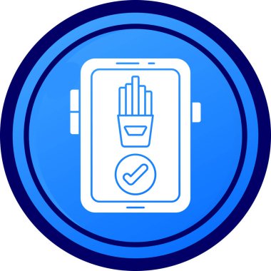 Akıllı telefon simgesinin vektör illüstrasyonu