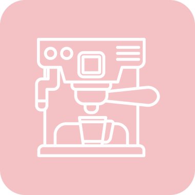 kahve makinesi simgesi, taslak biçimi