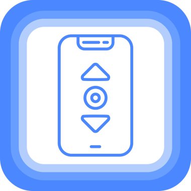 Akıllı telefon simgesinin vektör illüstrasyonu