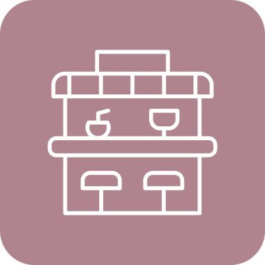 Modern simgenin vektör illüstrasyonu