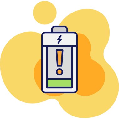 Pil. Web simgesi basit illüstrasyon