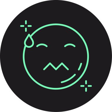 Emoji simge tasarım vektörü