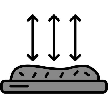 fırın yemek fırını simgesi ana hatlarıyla