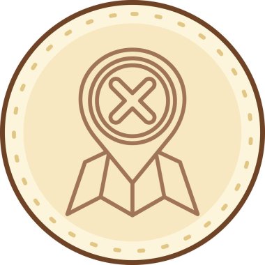 Madalya simgesinin vektör illüstrasyonu